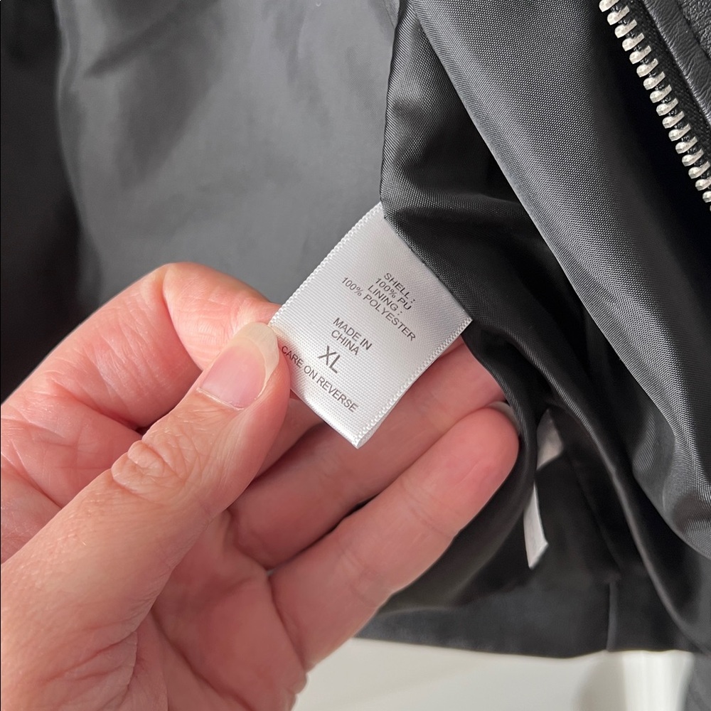 New York & Co faux leather jacket - Picture 4 of 8